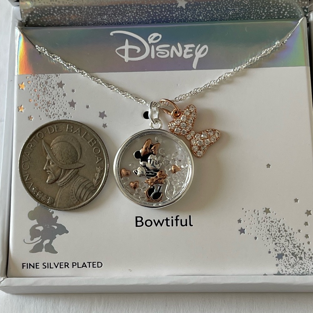 Disney Classics Jewelry | Minnie Mouse Bow Pendant Necklace - Picture 8 of 10